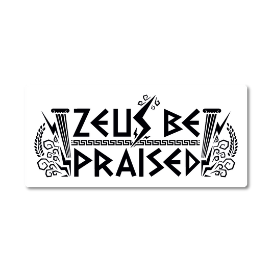 Zeus Be Praised Stickers